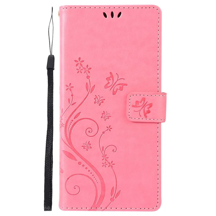 For Samsung Galaxy M55 5G / C55 5G / F55 5G Case Wallet Butterfly Floral PU Leather Phone Cover