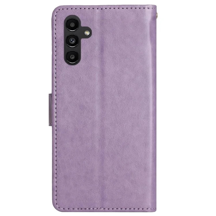 For Samsung Galaxy M55 5G / C55 5G / F55 5G Case Wallet Butterfly Floral PU Leather Phone Cover