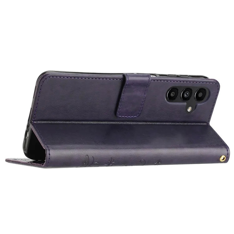 For Samsung Galaxy M55 5G / C55 5G / F55 5G Case Wallet Butterfly Floral PU Leather Phone Cover