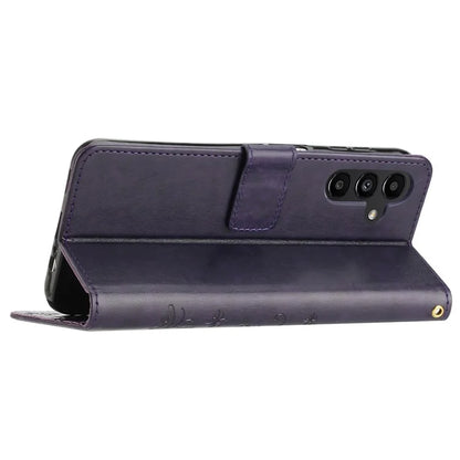 For Samsung Galaxy M55 5G / C55 5G / F55 5G Case Wallet Butterfly Floral PU Leather Phone Cover