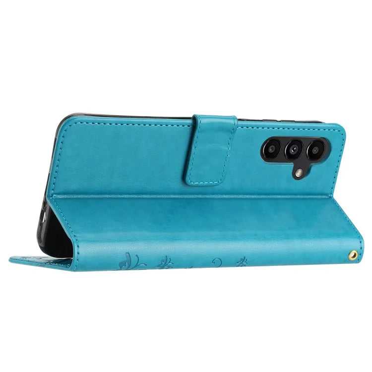 For Samsung Galaxy M55 5G / C55 5G / F55 5G Case Wallet Butterfly Floral PU Leather Phone Cover