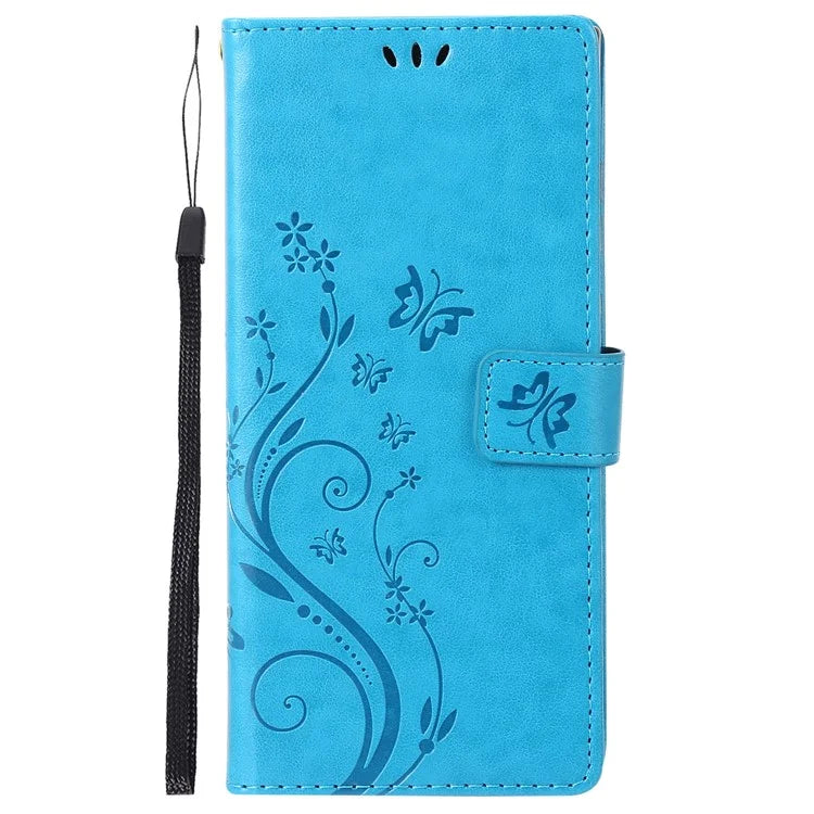 For Samsung Galaxy M55 5G / C55 5G / F55 5G Case Wallet Butterfly Floral PU Leather Phone Cover