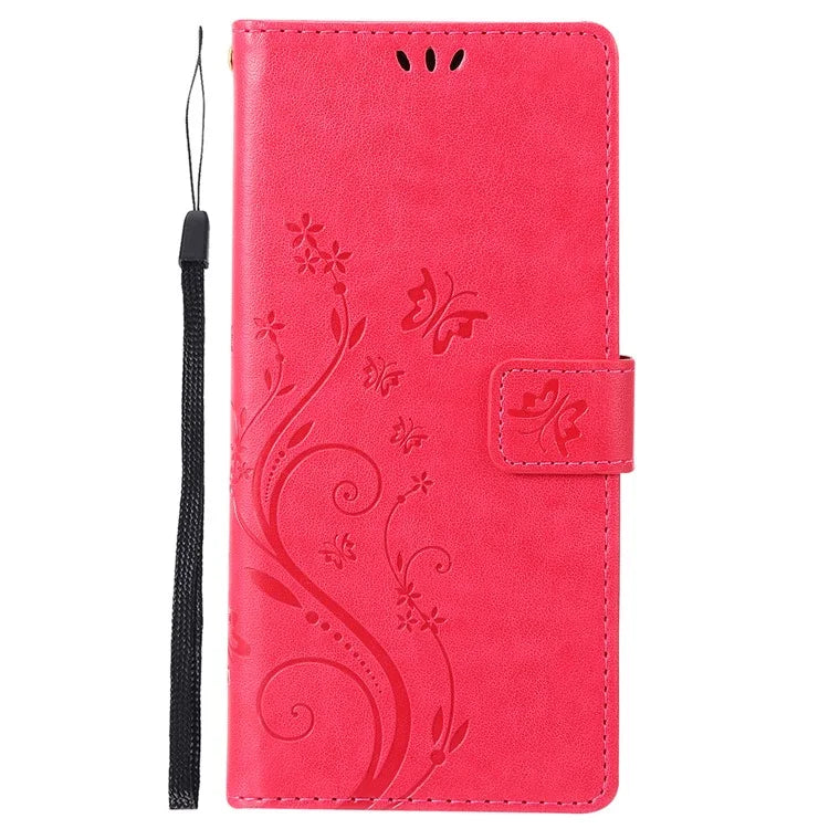 For Samsung Galaxy M55 5G / C55 5G / F55 5G Case Wallet Butterfly Floral PU Leather Phone Cover