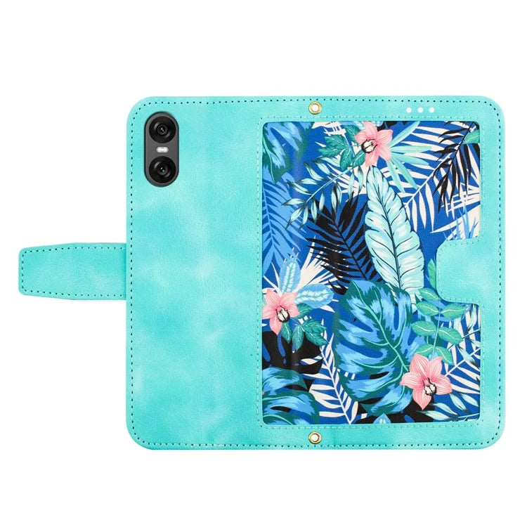 For Sony Xperia 10 VI Case Card Holder PU Leather Phone Cover Pattern Printed