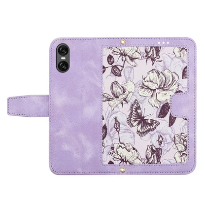 For Sony Xperia 10 VI Case Card Holder PU Leather Phone Cover Pattern Printed