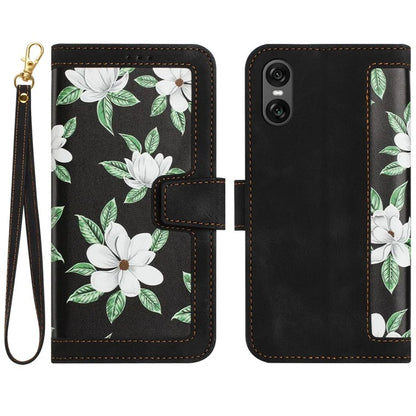 For Sony Xperia 10 VI Case Card Holder PU Leather Phone Cover Pattern Printed
