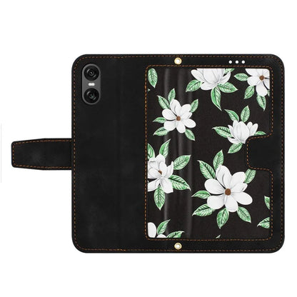 For Sony Xperia 10 VI Case Card Holder PU Leather Phone Cover Pattern Printed