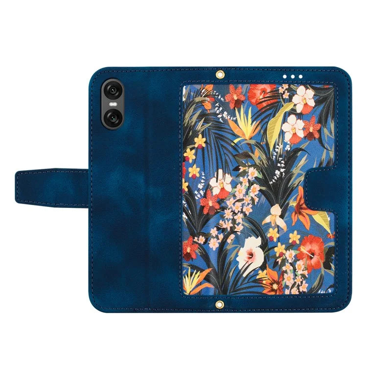 For Sony Xperia 10 VI Case Card Holder PU Leather Phone Cover Pattern Printed