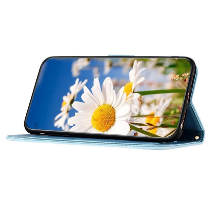 For iPhone 16 Pro Max Case Card Holder Pattern Printed PU Leather Phone Cover