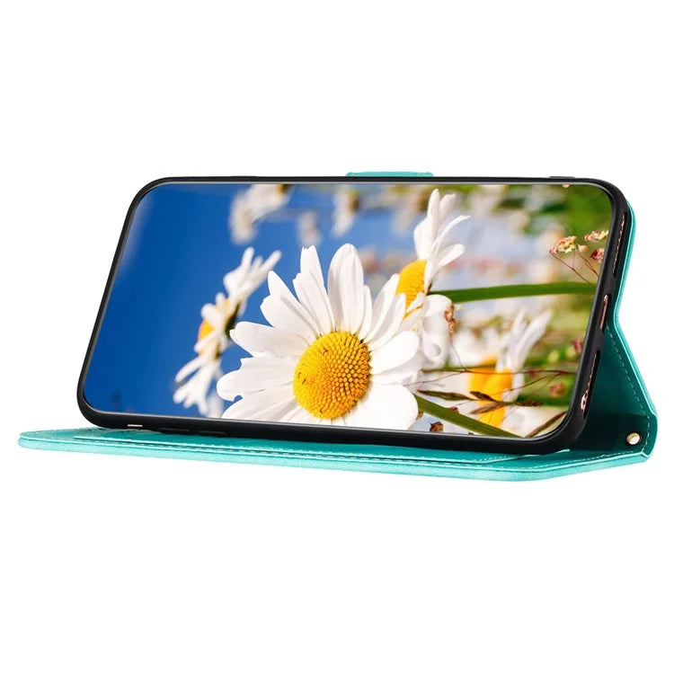 For iPhone 16 Pro Max Case Card Holder Pattern Printed PU Leather Phone Cover