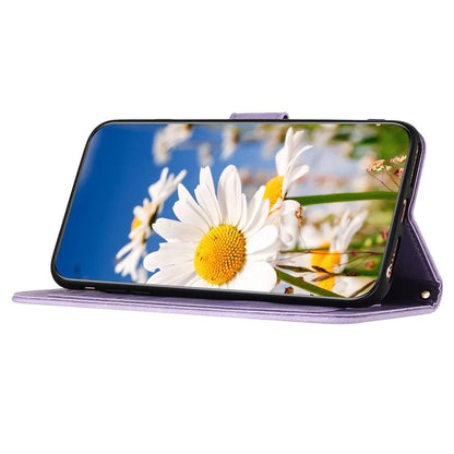 For iPhone 16 Pro Max Case Card Holder Pattern Printed PU Leather Phone Cover