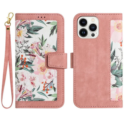 For iPhone 16 Pro Max Case Card Holder Pattern Printed PU Leather Phone Cover