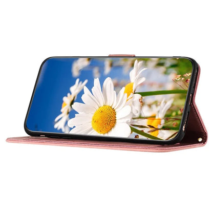 For iPhone 16 Pro Max Case Card Holder Pattern Printed PU Leather Phone Cover