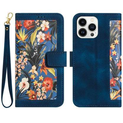 For iPhone 16 Pro Max Case Card Holder Pattern Printed PU Leather Phone Cover