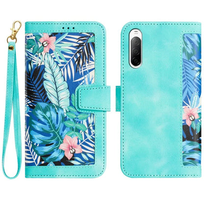 For Sony Xperia 10 V Case Pattern Print Leather Phone Cover with Hand Strap