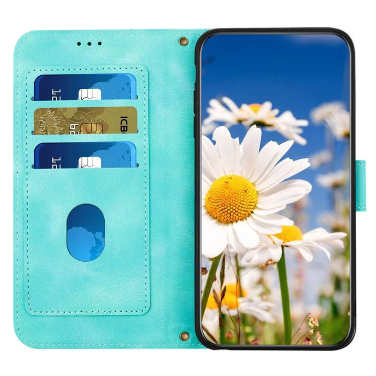 For Sony Xperia 10 V Case Pattern Print Leather Phone Cover with Hand Strap