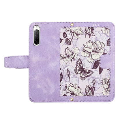 For Sony Xperia 10 V Case Pattern Print Leather Phone Cover with Hand Strap