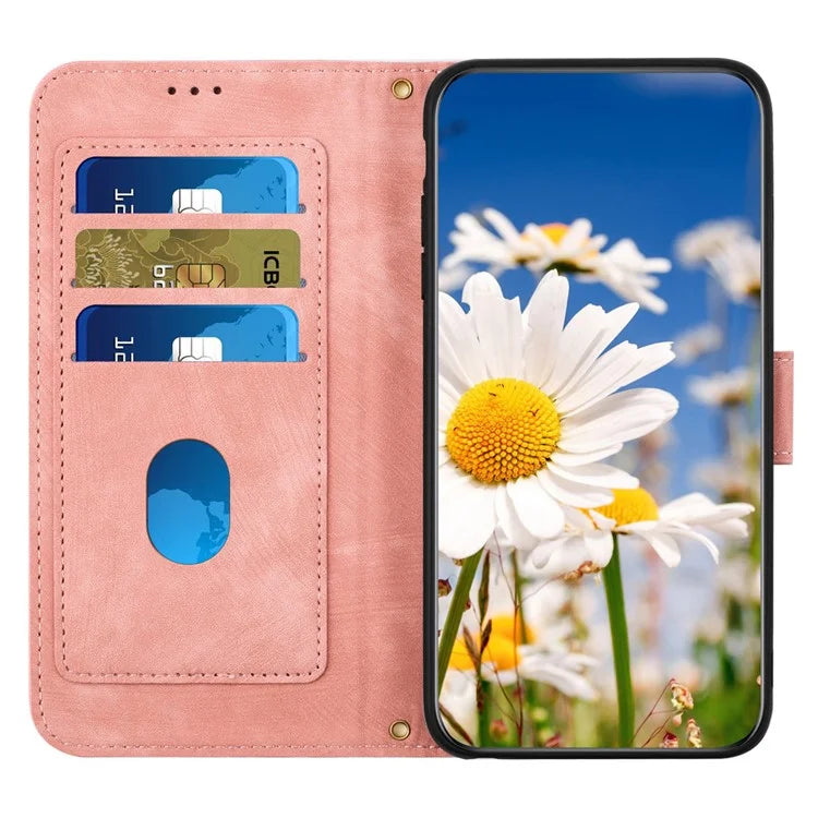 For Sony Xperia 1 VI Case Flower Pattern Card Slots Leather Phone Cover