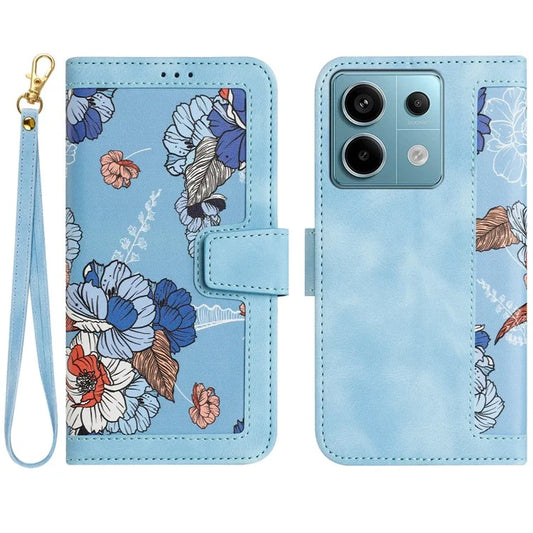 For Xiaomi Redmi Note 13 5G Case Pattern Printing Leather Phone Cover