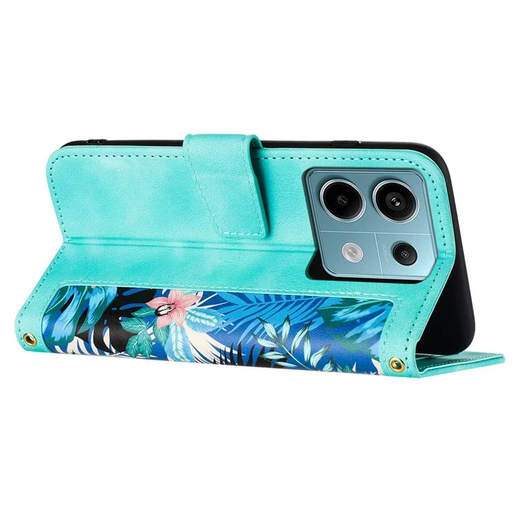 For Xiaomi Redmi Note 13 5G Case Pattern Printing Leather Phone Cover