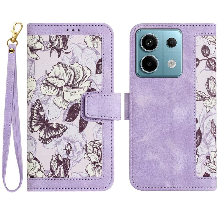 For Xiaomi Redmi Note 13 5G Case Pattern Printing Leather Phone Cover