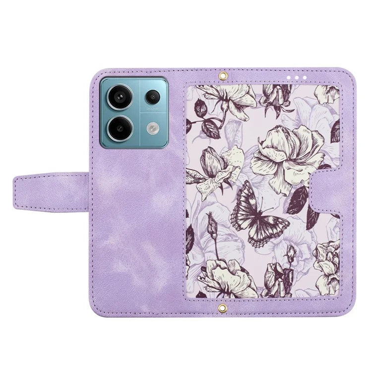 For Xiaomi Redmi Note 13 5G Case Pattern Printing Leather Phone Cover