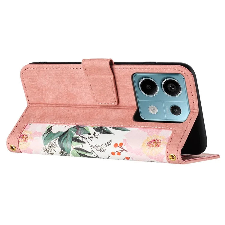 For Xiaomi Redmi Note 13 5G Case Pattern Printing Leather Phone Cover