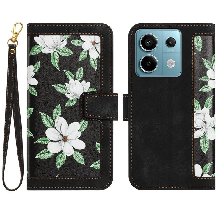 For Xiaomi Redmi Note 13 5G Case Pattern Printing Leather Phone Cover