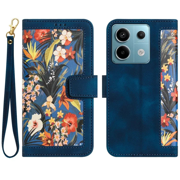 For Xiaomi Redmi Note 13 5G Case Pattern Printing Leather Phone Cover