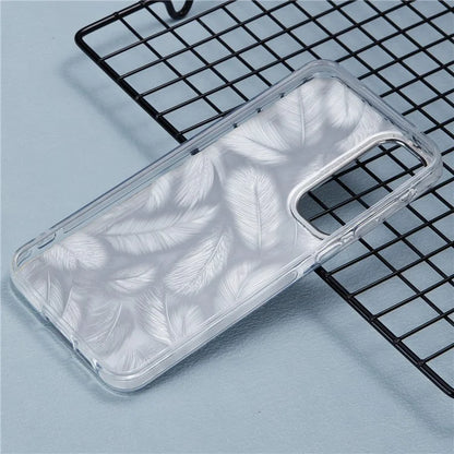 For Samsung Galaxy S24 Case Flower Pattern PC+TPU Phone Cover Laser Effect