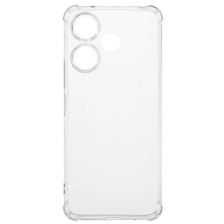 For Xiaomi Redmi 13 4G Clear Case Protective Four Corner Reinforced Soft TPU Phone Cover