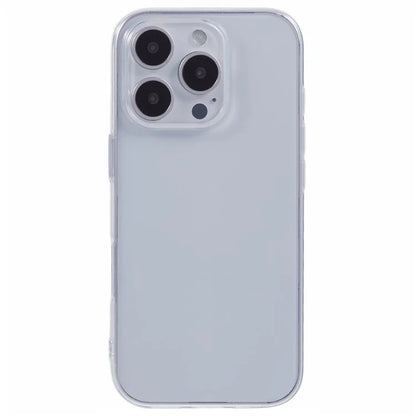 For iPhone 16 Pro Clear Case Anti-Fingerprint TPU Phone Cover