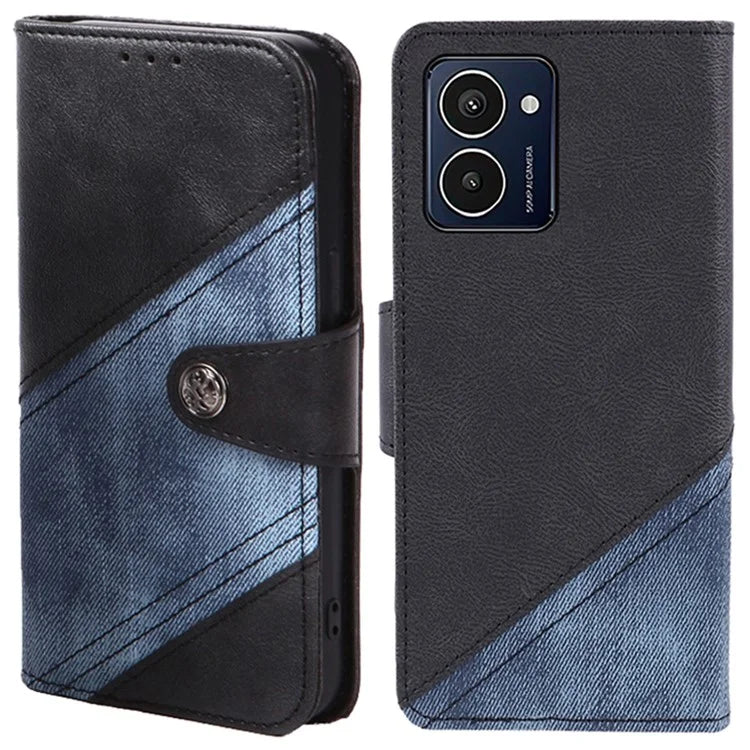 For HMD Pulse Pro Case Texture Splicing Leather Full Protection Phone Cover