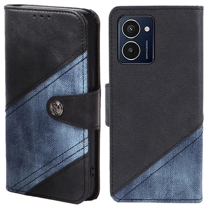 For HMD Pulse Pro Case Texture Splicing Leather Full Protection Phone Cover