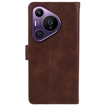 For Huawei Pura 70 Pro / Pura 70 Pro+ Case Leather Folio Flip Phone Cover Magnetic Clasp Calf Texture