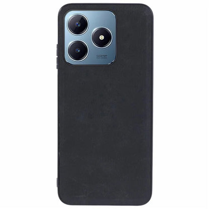 For Realme C63 4G Case Leather + PC + TPU Phone Cover Vintage Protective