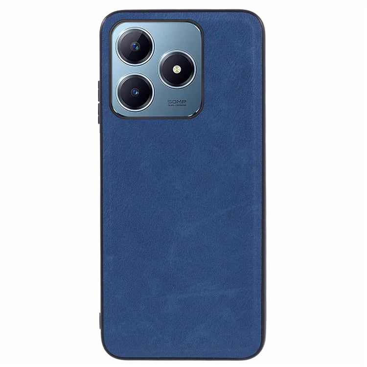 For Realme C63 4G Case Leather + PC + TPU Phone Cover Vintage Protective