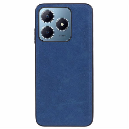 For Realme C63 4G Case Leather + PC + TPU Phone Cover Vintage Protective