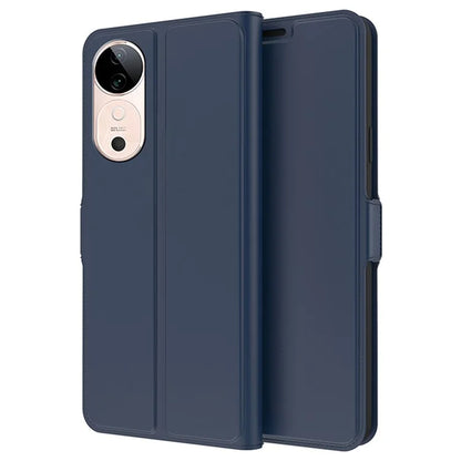 For vivo S19 5G Case with TPU Shockproof Shell Leather Phone Cover
