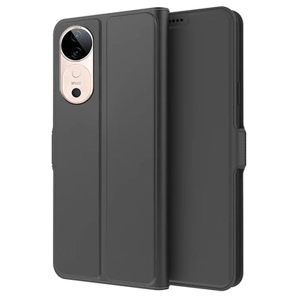 For vivo S19 5G Case with TPU Shockproof Shell Leather Phone Cover