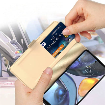 For Motorola Edge 50 Fusion 5G Case Folio Stand View Leather Phone Cover