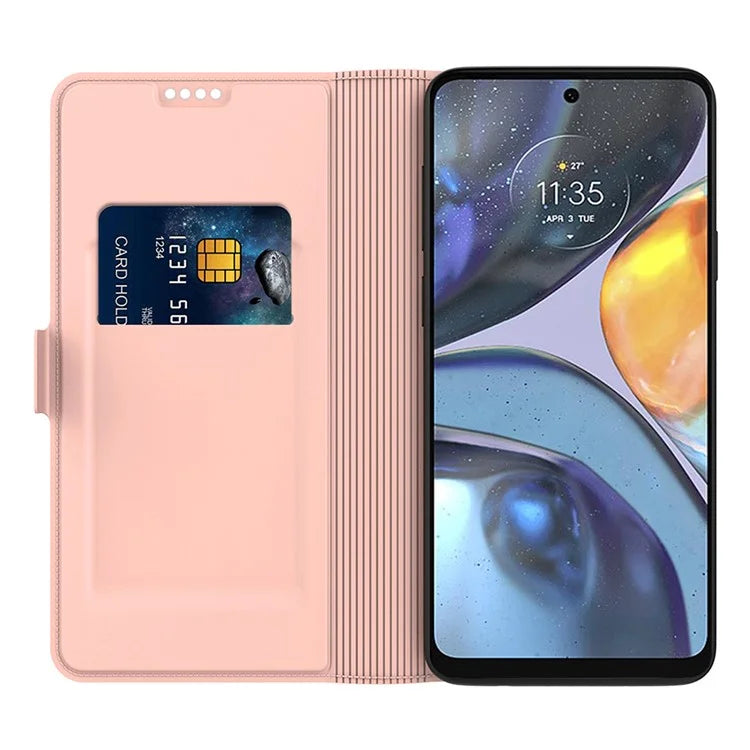 For Motorola Edge 50 Fusion 5G Case Folio Stand View Leather Phone Cover