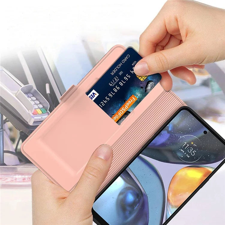 For Motorola Edge 50 Fusion 5G Case Folio Stand View Leather Phone Cover