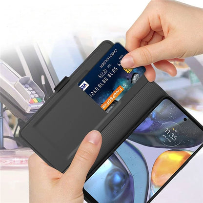 For Motorola Edge 50 Fusion 5G Case Folio Stand View Leather Phone Cover