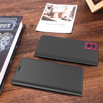 For Motorola Edge 50 Fusion 5G Case Folio Stand View Leather Phone Cover