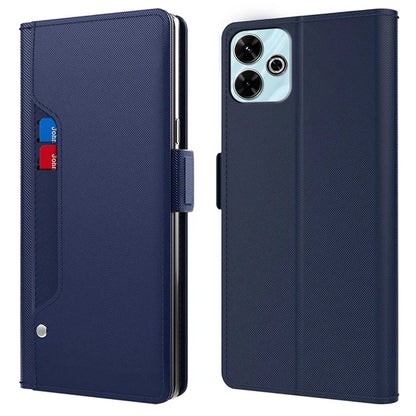 For Xiaomi Redmi 13 4G / Note 13R 5G / Poco M6 4G Case Makeup Mirror PU Leather Phone Cover
