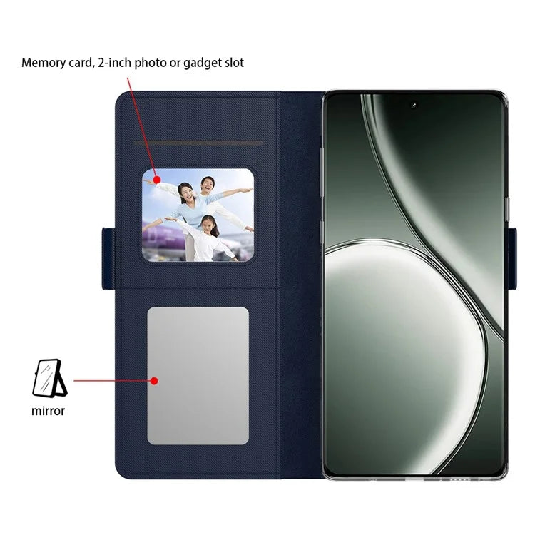 For vivo S19 5G Case Mirror Design TPU + PU Leather Protective Flip Cover