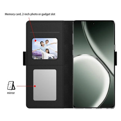 For Realme C63 4G / C61 4G / Narzo N63 4G Case with Mirror PU Leather Phone Cover Credit Card Holder
