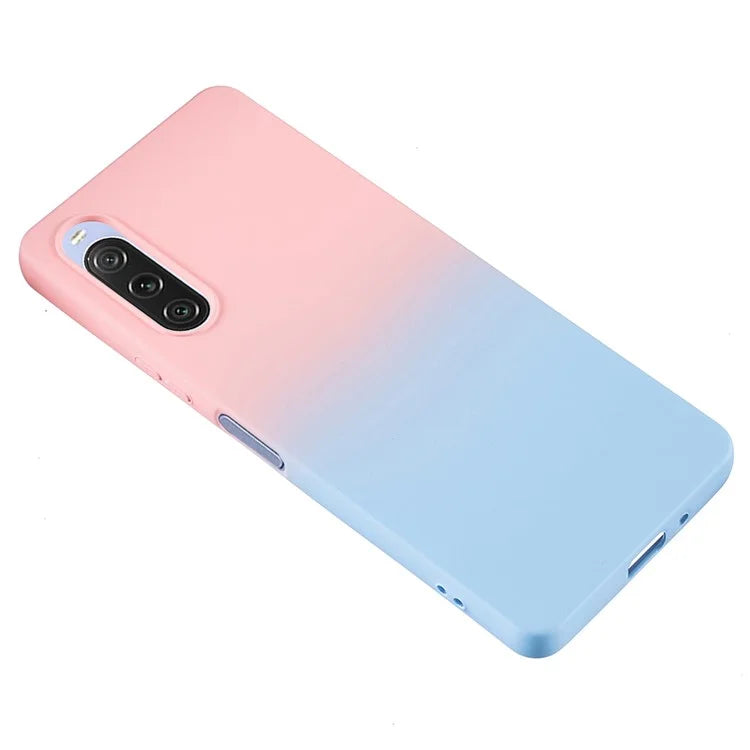 For Sony Xperia 10 V Case Soft TPU Anti-Drop Phone Cover Two-Color Gradient