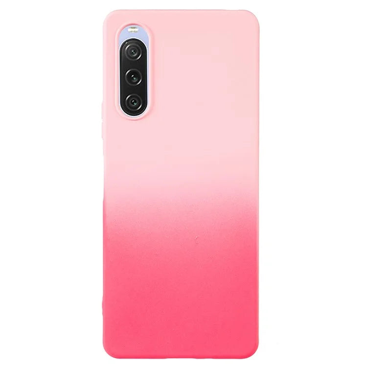 For Sony Xperia 10 V Case Soft TPU Anti-Drop Phone Cover Two-Color Gradient
